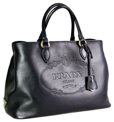 prada black bag leather|prada leather bag women black.